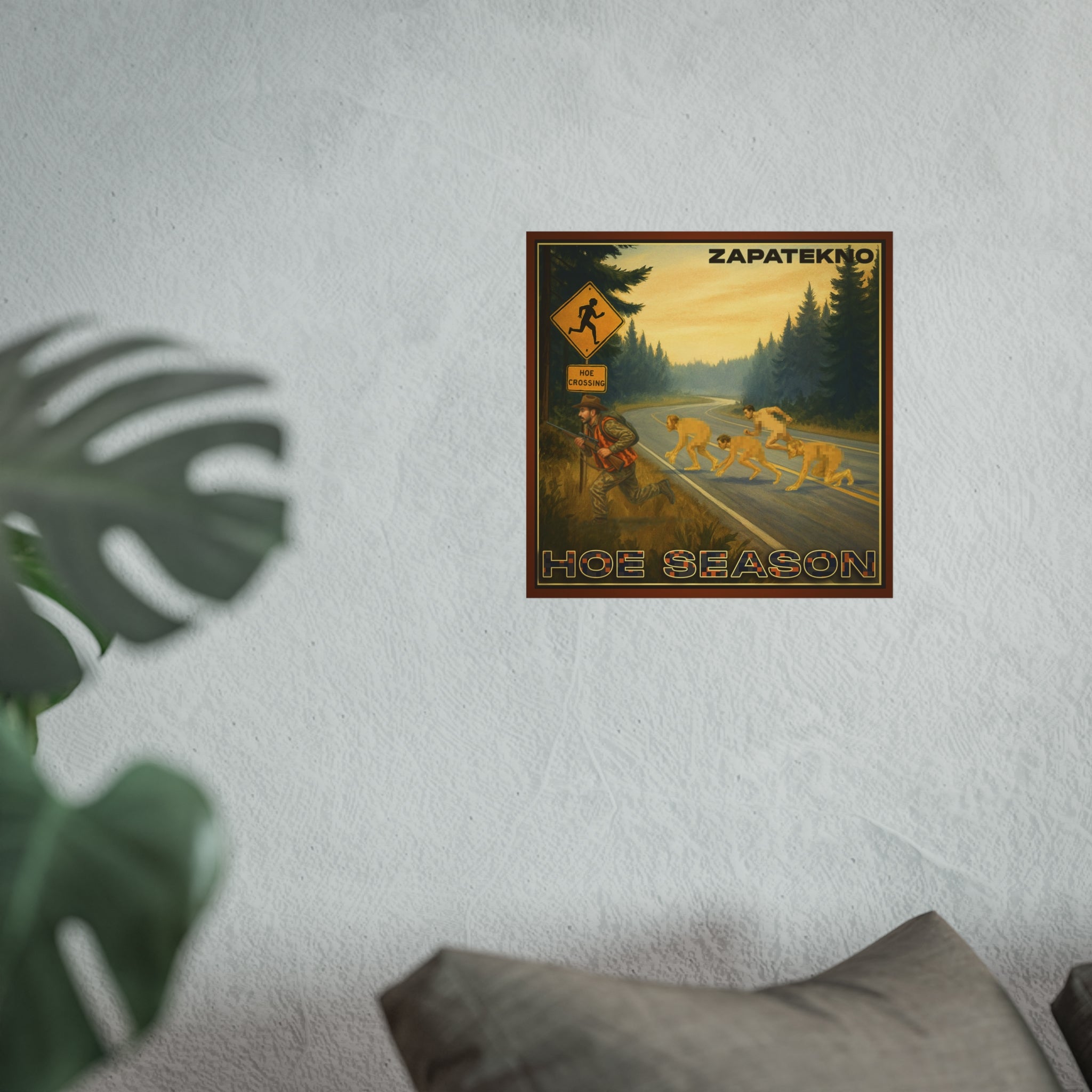 ZAPATEKNO - Hoe Season Album Art Satin Poster | Ironic Music Wall Decor