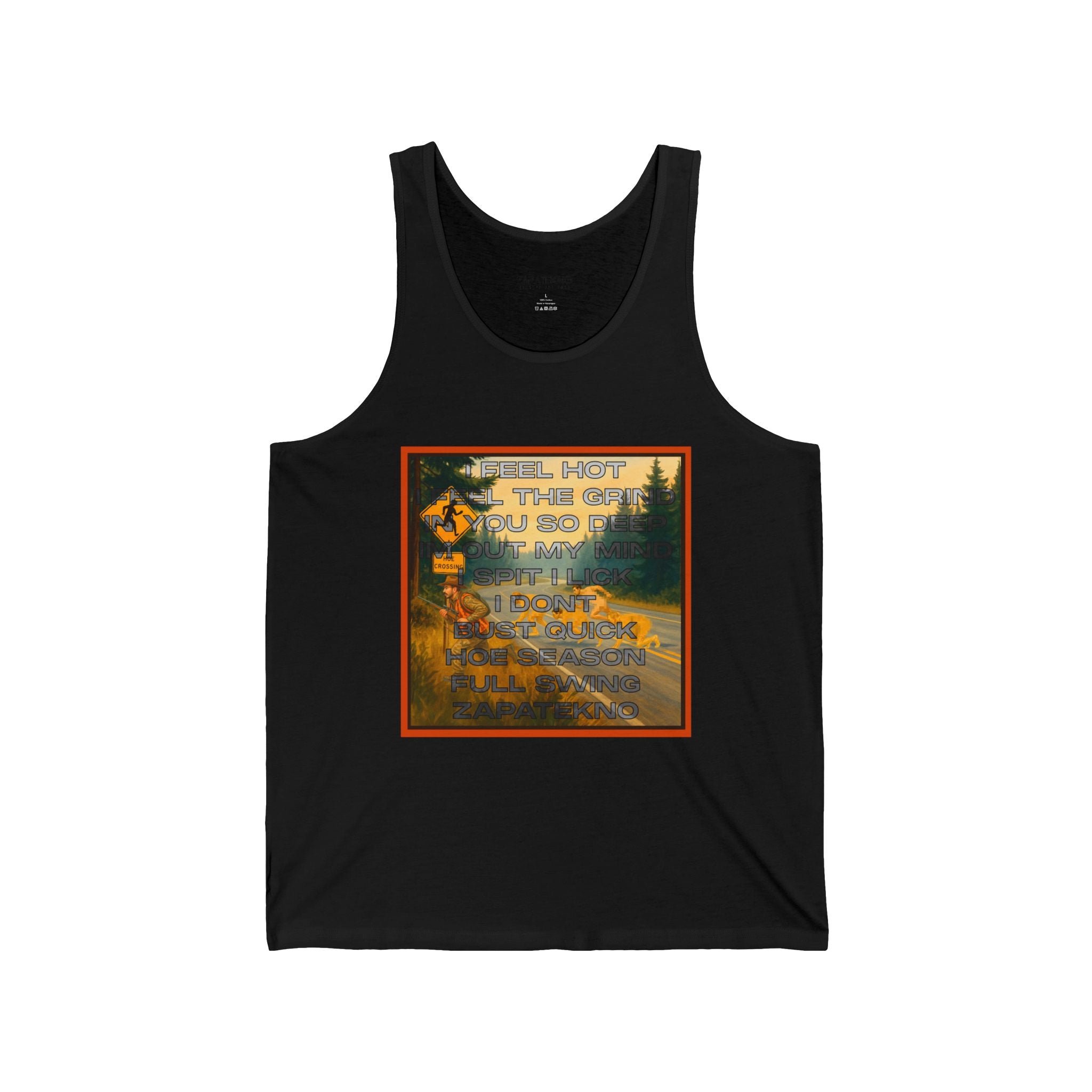 ZAPATEKNO Hoe Season Tank | Vintage Hunting Sunset Graphic