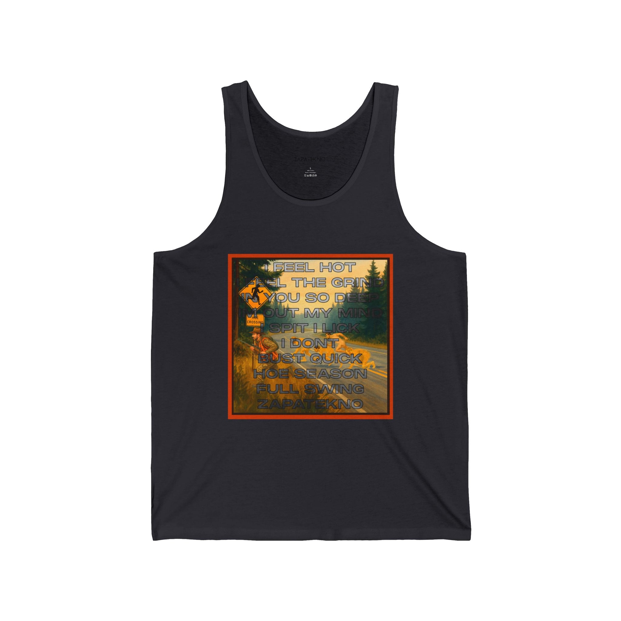 ZAPATEKNO Hoe Season Tank | Vintage Hunting Sunset Graphic