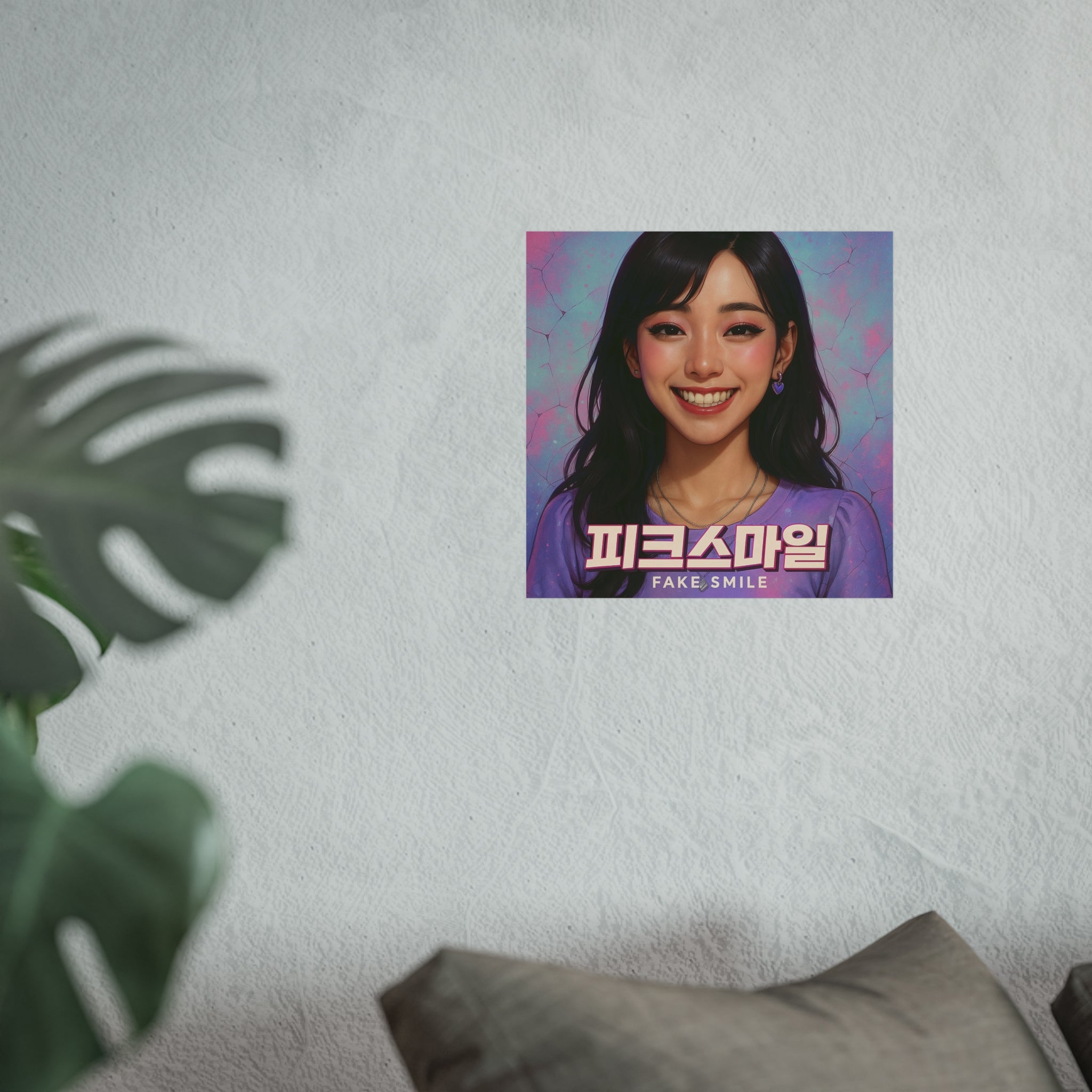 NADAHO - Fake Smile Album Art Satin Poster | K-Pop & Aesthetic Wall Decor