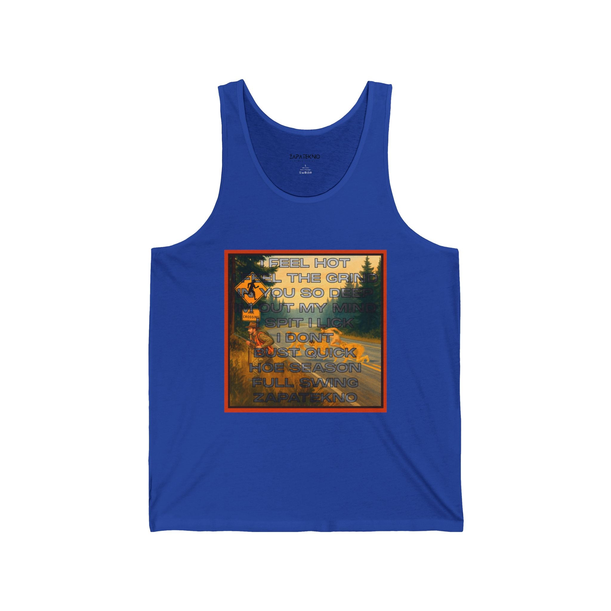 ZAPATEKNO Hoe Season Tank | Vintage Hunting Sunset Graphic