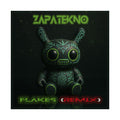ZAPATEKNO - Flakes (Remix) Album Art Satin Poster | Electronic Music Wall Decor