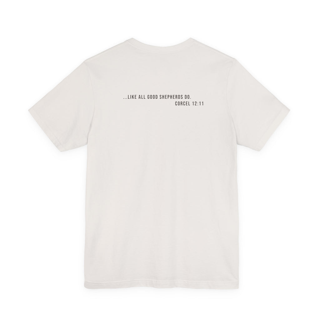 Corcel Sin Nombre | German Shepherd Portrait Tee | Dog Memorial Shirt with Sunset Photo