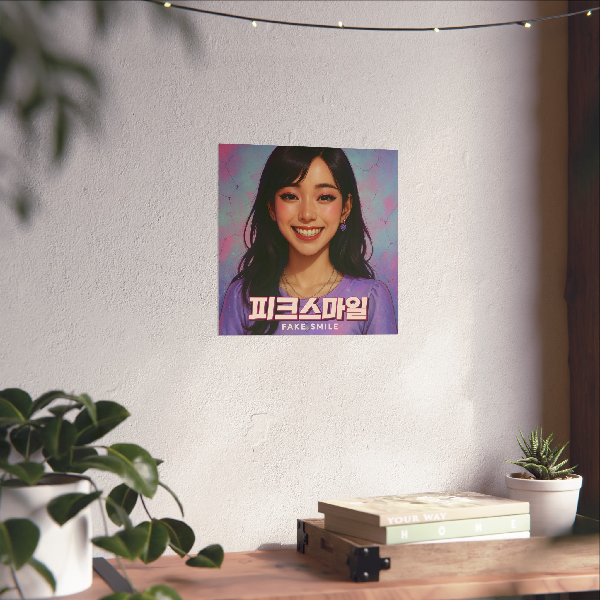 NADAHO - Fake Smile Album Art Satin Poster | K-Pop & Aesthetic Wall Decor