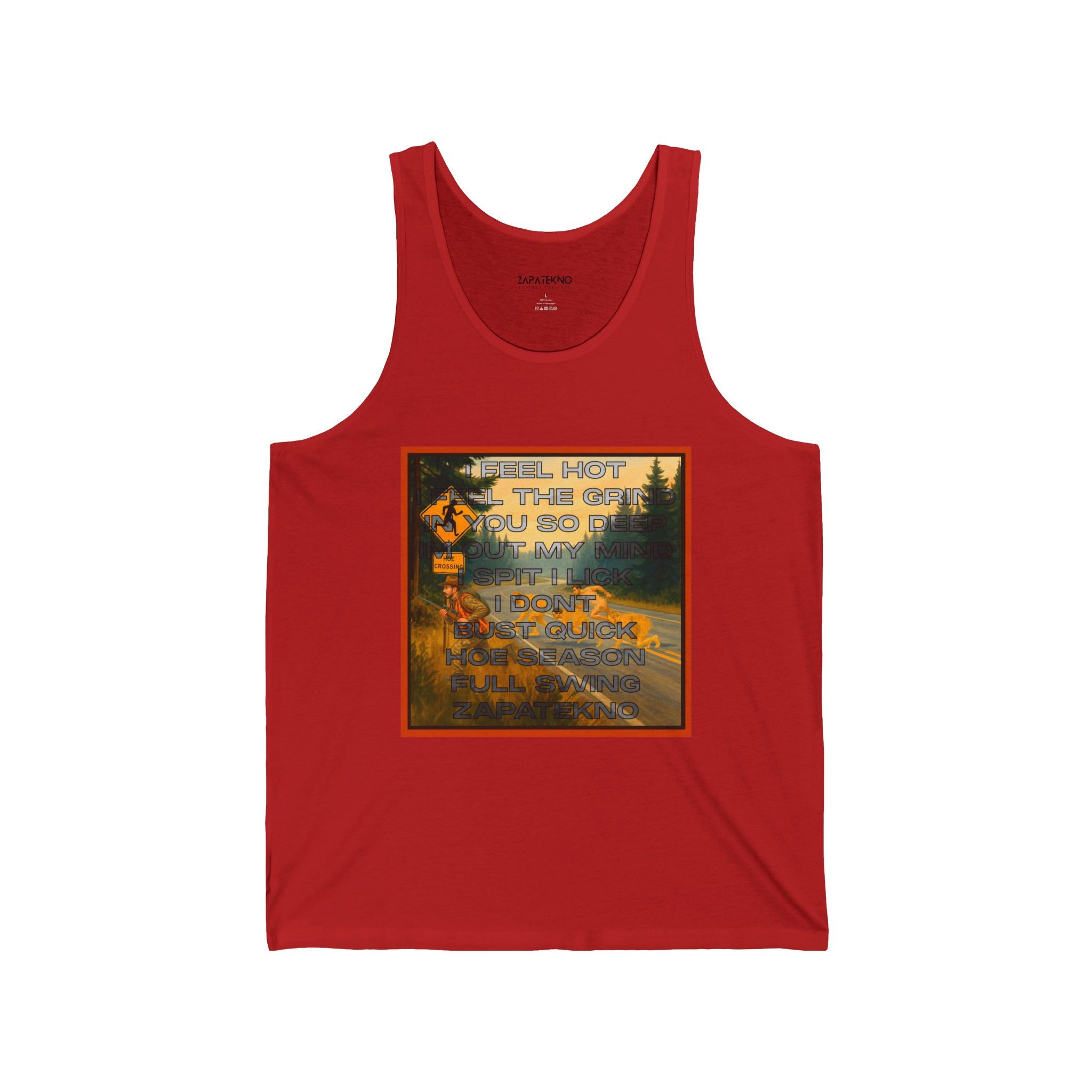 ZAPATEKNO Hoe Season Tank | Vintage Hunting Sunset Graphic