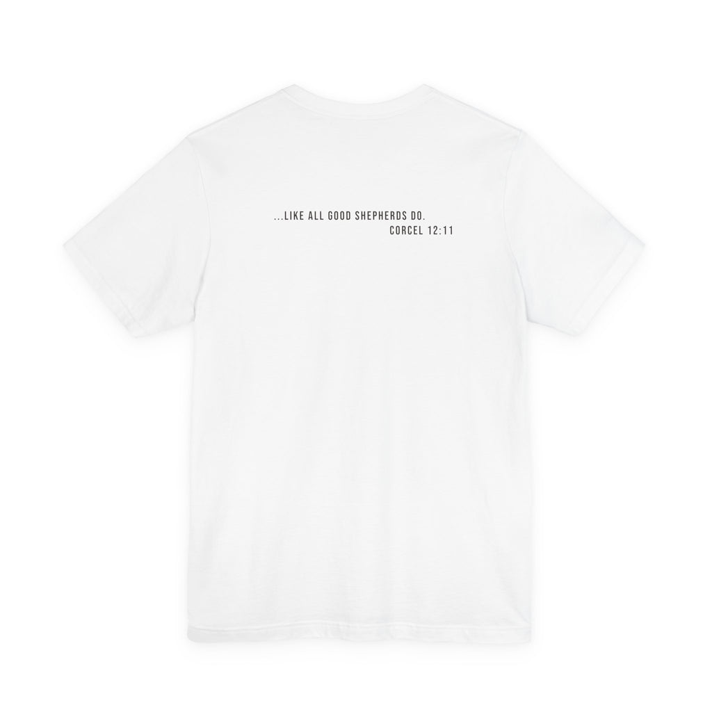 Corcel Sin Nombre | German Shepherd Portrait Tee | Dog Memorial Shirt with Sunset Photo